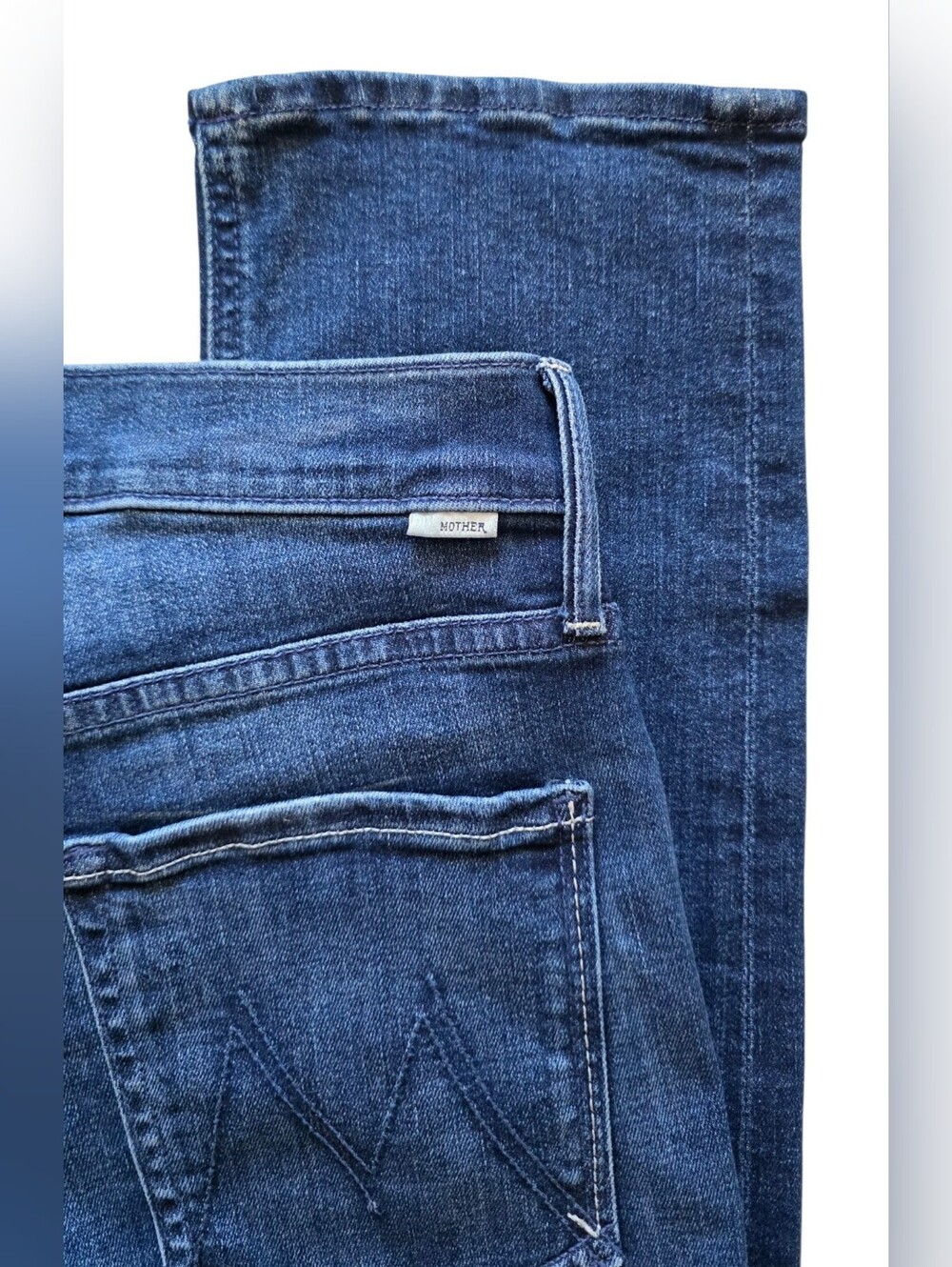 MOTHER Sz 27 NWT The Mid Rise Dazzler Ankle Jeans Nothing Between Us Denim Jeans - Picture 13 of 13